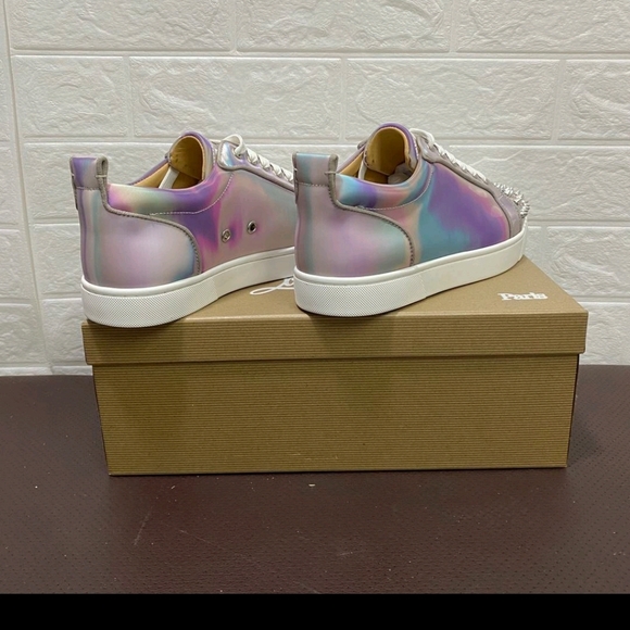 Opalescent Shoe with Designer-Like Spike Details - Picture 6 of 6